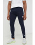 adidas pantaloni de trening culoarea albastru marin neted - Pled.ro