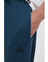 adidas pantaloni de trening din bumbac culoarea albastru marin modelator - Pled.ro