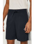 adidas pantaloni scurti femei culoarea albastru marin cu imprimeu medium waist - Pled.ro