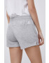 adidas pantaloni scurti femei culoarea alb cu imprimeu high waist - Pled.ro