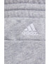 adidas pantaloni scurti femei culoarea alb cu imprimeu high waist - Pled.ro