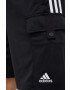 adidas pantaloni scurti barbati culoarea negru - Pled.ro