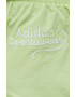 adidas pantaloni scurti femei culoarea verde cu imprimeu medium waist - Pled.ro