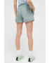 adidas pantaloni scurti femei culoarea verde neted medium waist - Pled.ro