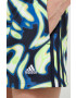 adidas pantaloni scurti femei culoarea verde modelator high waist - Pled.ro