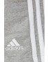 adidas pantaloni scurti din bumbac femei culoarea negru cu imprimeu high waist - Pled.ro