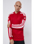 adidas Performance bluza barbati culoarea gri neted - Pled.ro