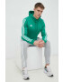 adidas Performance bluză trening Tiro 23 culoarea verde cu glugă cu imprimeu - Pled.ro