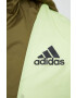 adidas Performance geaca Back To Sport barbati culoarea verde de tranzitie - Pled.ro