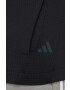 adidas Performance hanorac de antrenament culoarea negru cu glugă cu imprimeu - Pled.ro