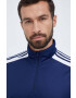 adidas Performance hanorac de antrenament culoarea albastru marin cu imprimeu - Pled.ro