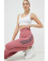 adidas Performance leggins de alergare DailyRun culoarea roz cu imprimeu - Pled.ro