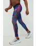 adidas Performance leggins de alergare Saturday barbati culoarea albastru marin modelator - Pled.ro