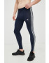 adidas Performance leggins de antrenament 3-stripes barbati culoarea albastru marin cu imprimeu - Pled.ro