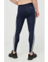 adidas Performance leggins de antrenament 3-stripes barbati culoarea albastru marin cu imprimeu - Pled.ro