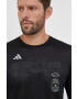 adidas Performance longsleeve pentru alergare Run for the Oceans culoarea negru cu imprimeu - Pled.ro