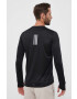 adidas Performance longsleeve pentru alergare Run for the Oceans culoarea negru cu imprimeu - Pled.ro