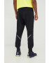 adidas Performance pantaloni de alergare Saturday barbati culoarea negru cu imprimeu - Pled.ro