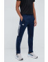 adidas Performance pantaloni de antrenament 3 Stripes culoarea albastru marin cu imprimeu - Pled.ro