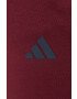 adidas Performance pantaloni de antrenament Base culoarea bordo neted - Pled.ro