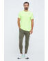 adidas Performance pantaloni de antrenament Train Essentials Seasonal culoarea verde cu imprimeu - Pled.ro