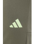 adidas Performance pantaloni de antrenament Train Essentials Seasonal culoarea verde cu imprimeu - Pled.ro