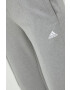 adidas Performance pantaloni de trening femei culoarea gri neted - Pled.ro