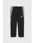 adidas Performance pantaloni de trening pentru copii culoarea negru cu imprimeu - Pled.ro