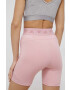 adidas Performance pantaloni scurți de antrenament HG8507 femei culoarea roz neted high waist - Pled.ro