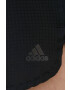 adidas Performance pantaloni scurți de alergare Fast Running HE0345 femei culoarea negru neted medium waist - Pled.ro