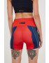 adidas Performance pantaloni scurți de alergare Marimekko femei culoarea rosu modelator high waist - Pled.ro