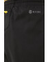 adidas Performance pantaloni scurți de alergare Run For The Ocean femei culoarea negru modelator medium waist - Pled.ro