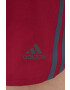 adidas Performance pantaloni scurți de alergare Run Icons femei culoarea negru cu imprimeu high waist - Pled.ro