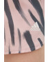 adidas Performance pantaloni scurți de alergare Run Icons HB9336 femei culoarea roz modelator medium waist - Pled.ro