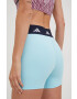 adidas Performance pantaloni scurți de antrenament Techfit femei cu imprimeu high waist - Pled.ro