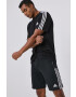 adidas Performance pantaloni scurti HC1662 femei culoarea negru modelator medium waist - Pled.ro