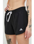 adidas Performance pantaloni scurți de alergare Run It femei culoarea negru neted medium waist - Pled.ro