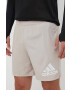 adidas Performance pantaloni scurți de alergare Run It culoarea bej - Pled.ro