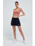 adidas Performance pantaloni scurți de alergare x Parley culoarea albastru marin neted high waist - Pled.ro