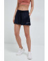 adidas Performance pantaloni scurți de alergare x Parley culoarea albastru marin neted high waist - Pled.ro