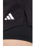 adidas Performance pantaloni scurți de antrenament culoarea negru neted high waist - Pled.ro