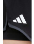 adidas Performance pantaloni scurți de antrenament Club culoarea negru neted medium waist - Pled.ro