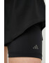 adidas Performance pantaloni scurți de antrenament HIIT femei culoarea negru neted high waist - Pled.ro