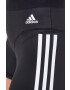 adidas Performance pantaloni scurți de antrenament Hyperglam femei culoarea negru cu imprimeu high waist - Pled.ro