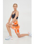 adidas Performance pantaloni scurți de antrenament Thebe Magugu femei culoarea portocaliu modelator high waist - Pled.ro