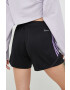 adidas Performance pantaloni scurți de antrenament Tiro 23 femei culoarea negru cu imprimeu high waist - Pled.ro