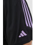 adidas Performance pantaloni scurți de antrenament Tiro 23 femei culoarea negru cu imprimeu high waist - Pled.ro