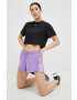 adidas Performance pantaloni scurți de antrenament Train Essentials culoarea violet cu imprimeu medium waist - Pled.ro