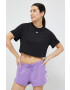 adidas Performance pantaloni scurți de antrenament Train Essentials culoarea violet cu imprimeu medium waist - Pled.ro