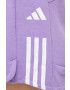 adidas Performance pantaloni scurți de antrenament Train Essentials culoarea violet cu imprimeu medium waist - Pled.ro